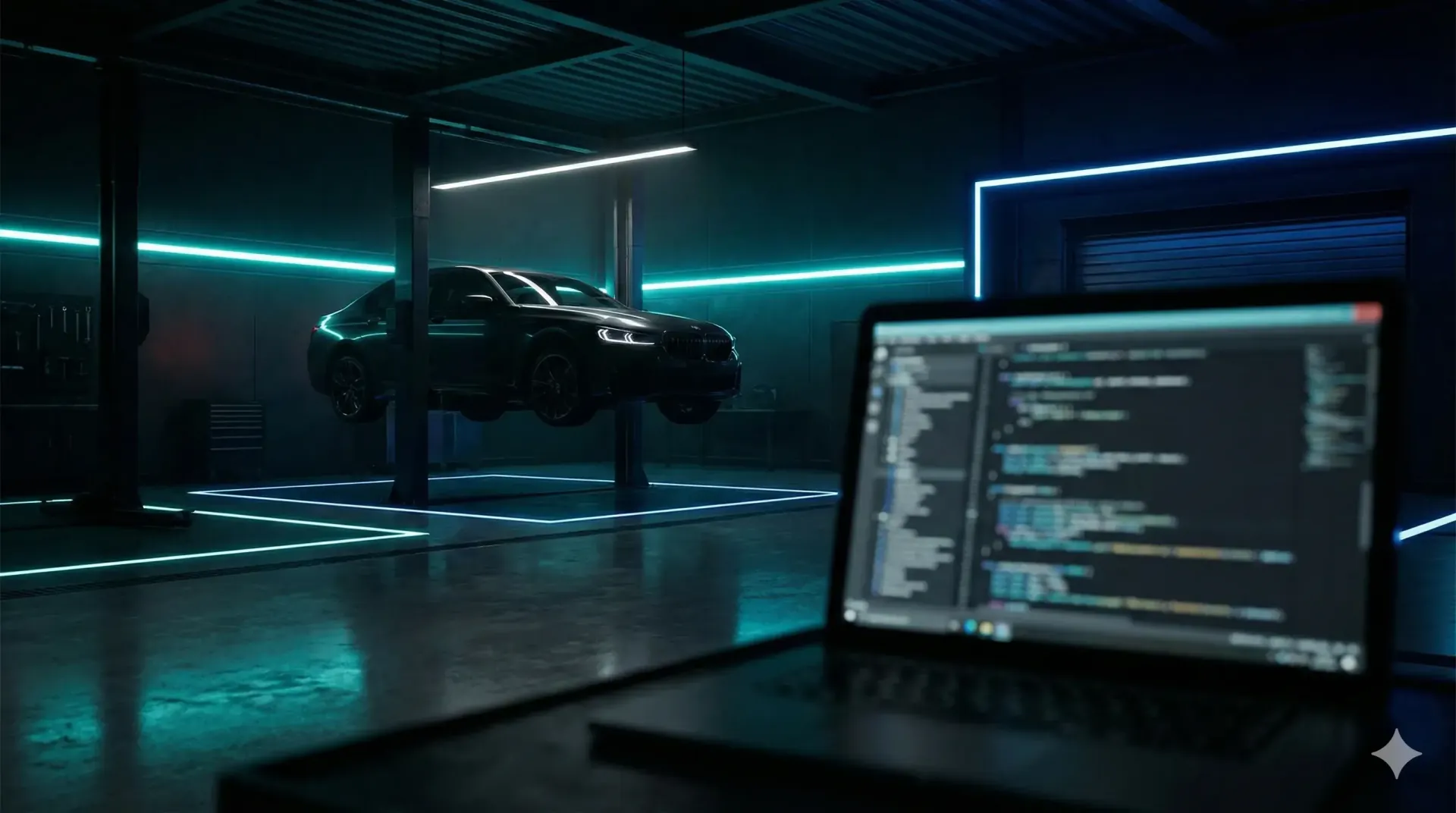 Automotive Workshop Background